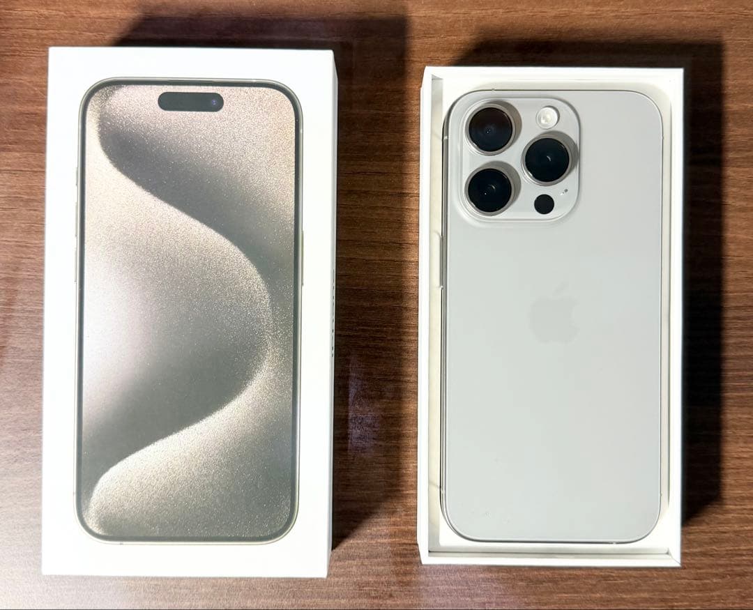 iPhone15 Pro 256GB ナチュラルチタニウム SIMフリー iPhone 15 Pro Max 256GB - ナチュラルチタニウム（SIMフリー）[整備済