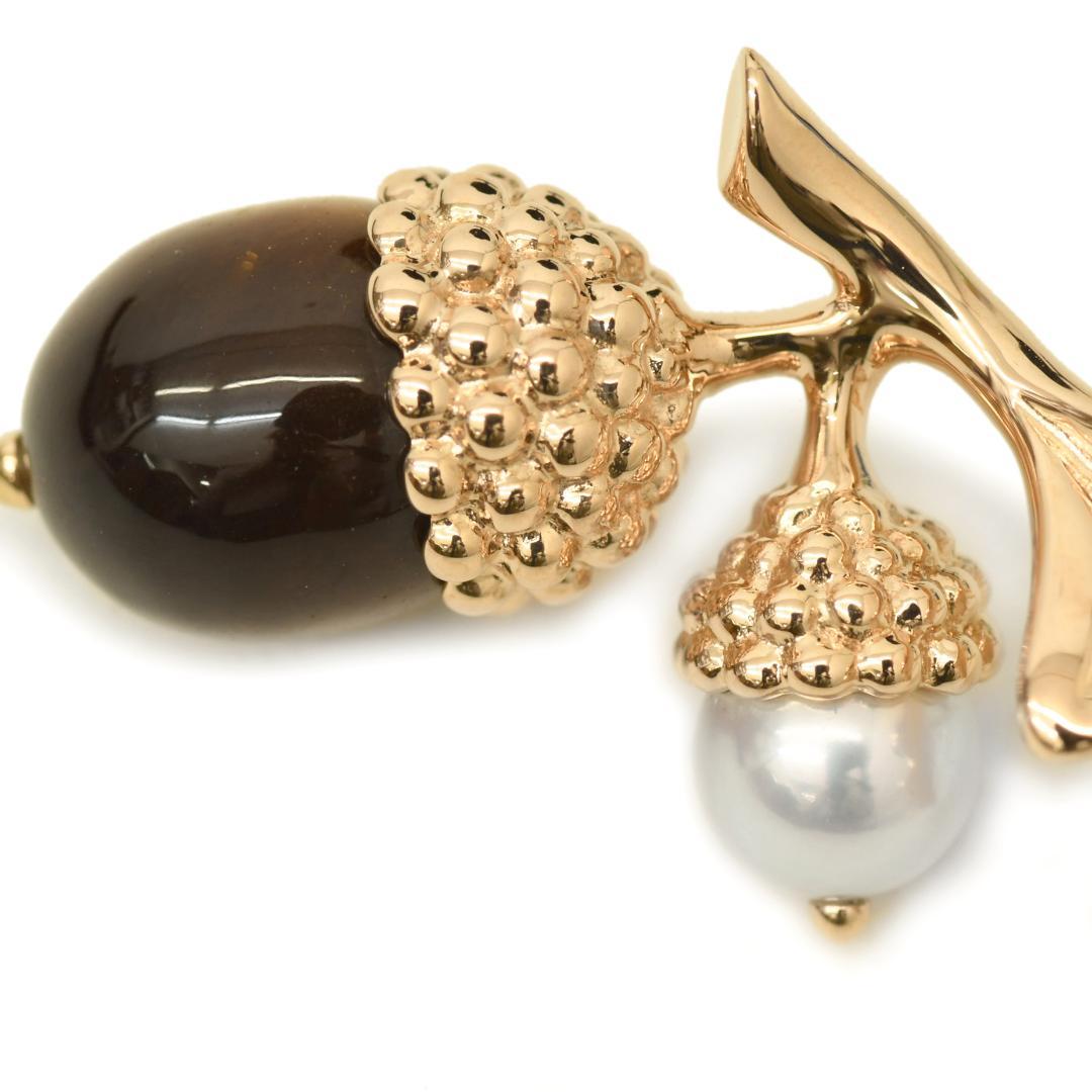 MIKIMOTO ミキモト K18PG どんぐり パール ブローチ 2006年 - メルカリ