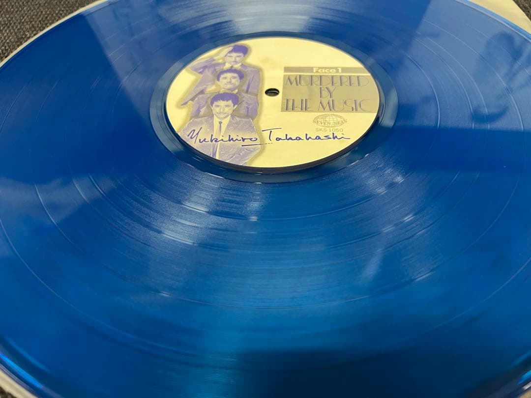 1980年/帯付/青盤 高橋幸宏 LP 邦楽レコード 音楽殺人 ポスター付