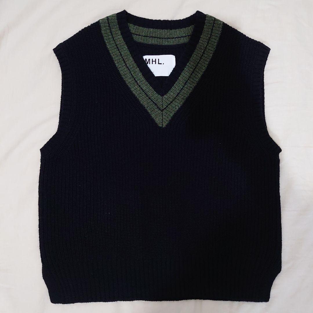 MHL. マーガレットハウエル ニットベスト TOUGH WOOL RIB - メルカリ