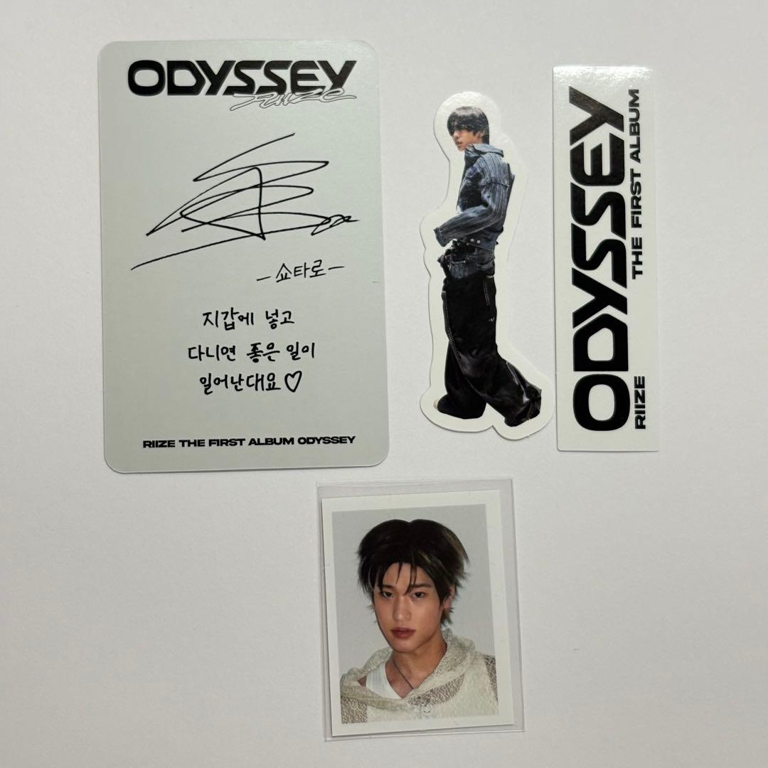 RIIZE ODYSSEY ショウタロウ トレカ ステッカー - メルカリ