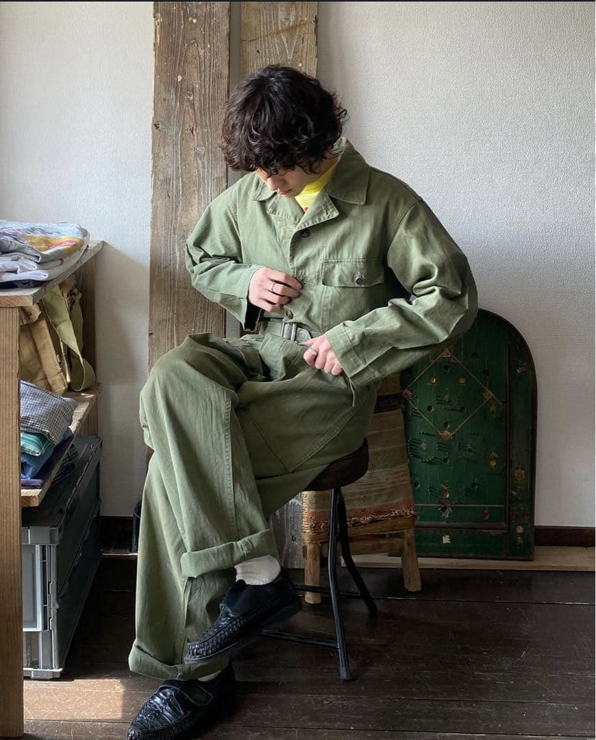 パンツ 1940's U.S.ARMY M-43 HBT all in one