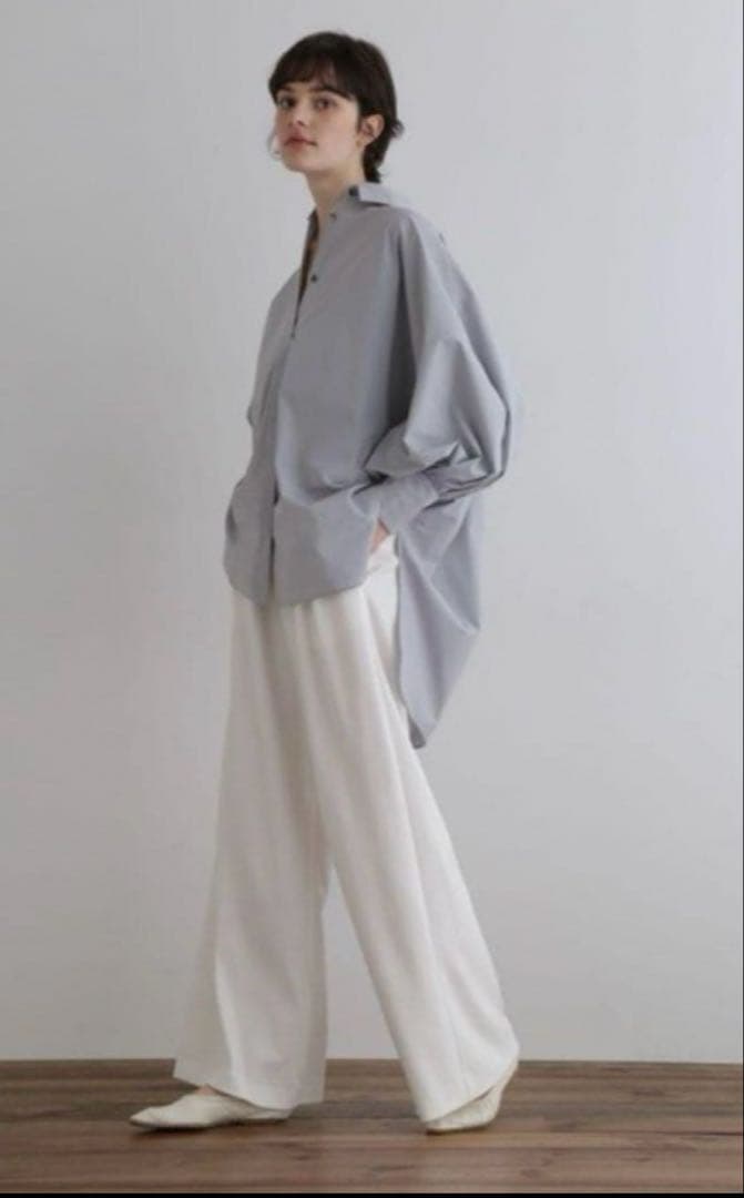 【タグ付】 ルフィル シャツ ブラウス SOLOTEXブロードブラウス　Fサイズ SOLOTEX ブロードフレアブラウス | LE PHIL（ル フィル） ｜【公式