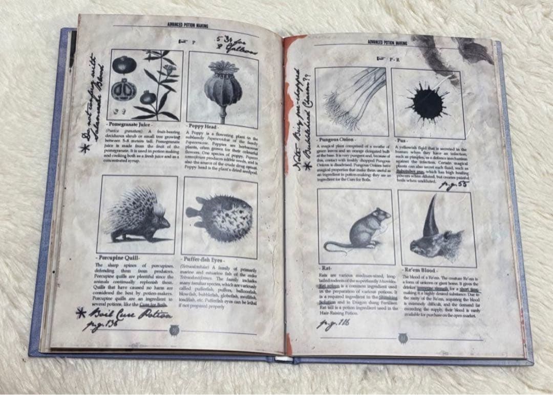 未使用品】 ハリーポッター 魔法薬学 教科書 中身有り スネイプ