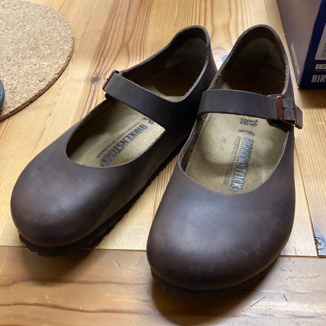 BIRKENSTOCK MANTOVAブラウン ストラップシューズ 39 Birkenstock Mantova Flat Strap Shoes Dark Brown Narrow Size 35 JP