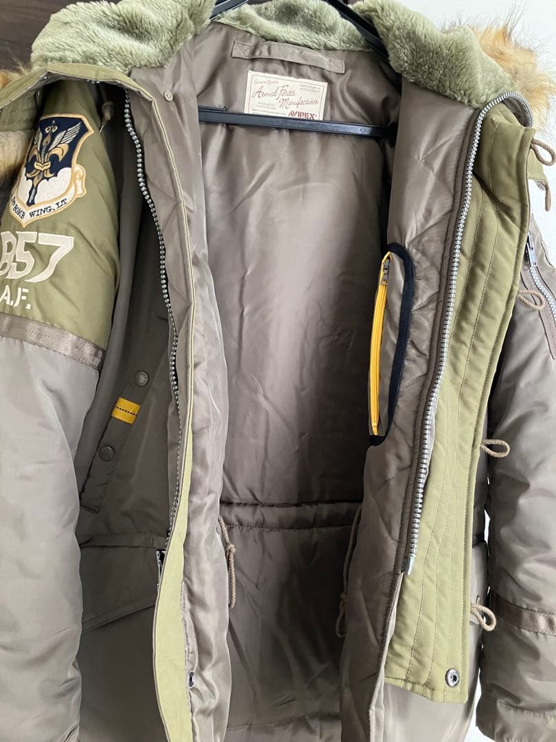 美品】AVIREX N-3B BLACK KNIGHTS - メルカリ