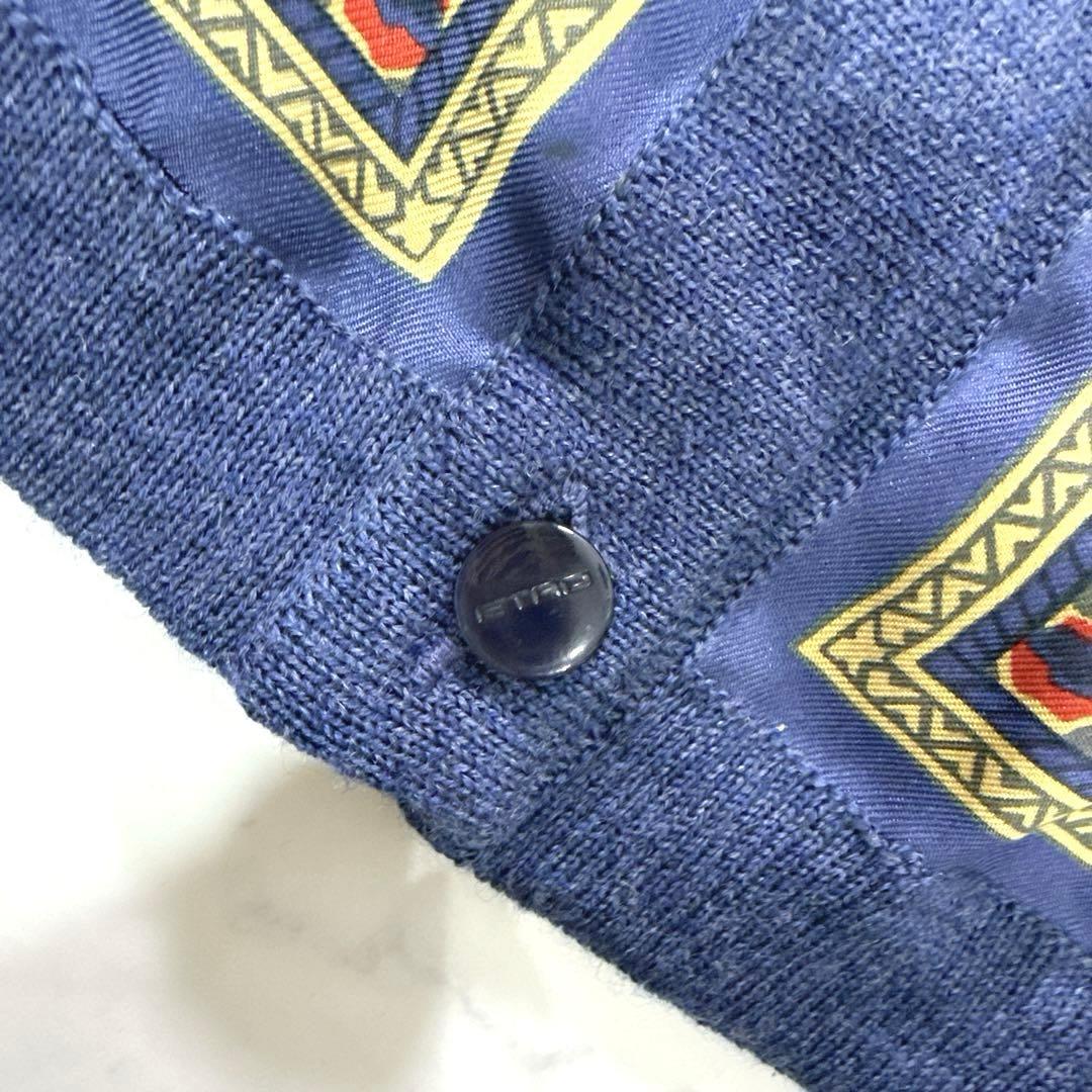 希少✨エトロ カーディガン シルク アンサンブル 46 大きいサイズ