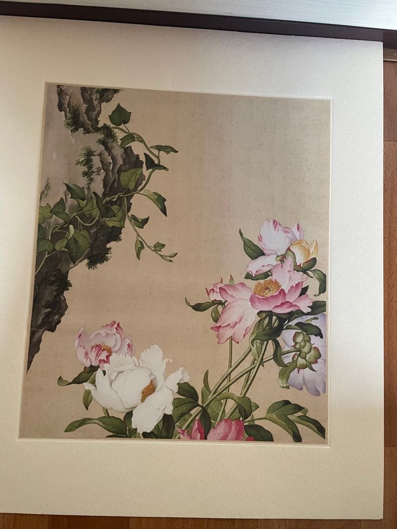 稀少中国清郎世宁长春图 名家绢絵 日本株式会社 二玄社印刷品16枚