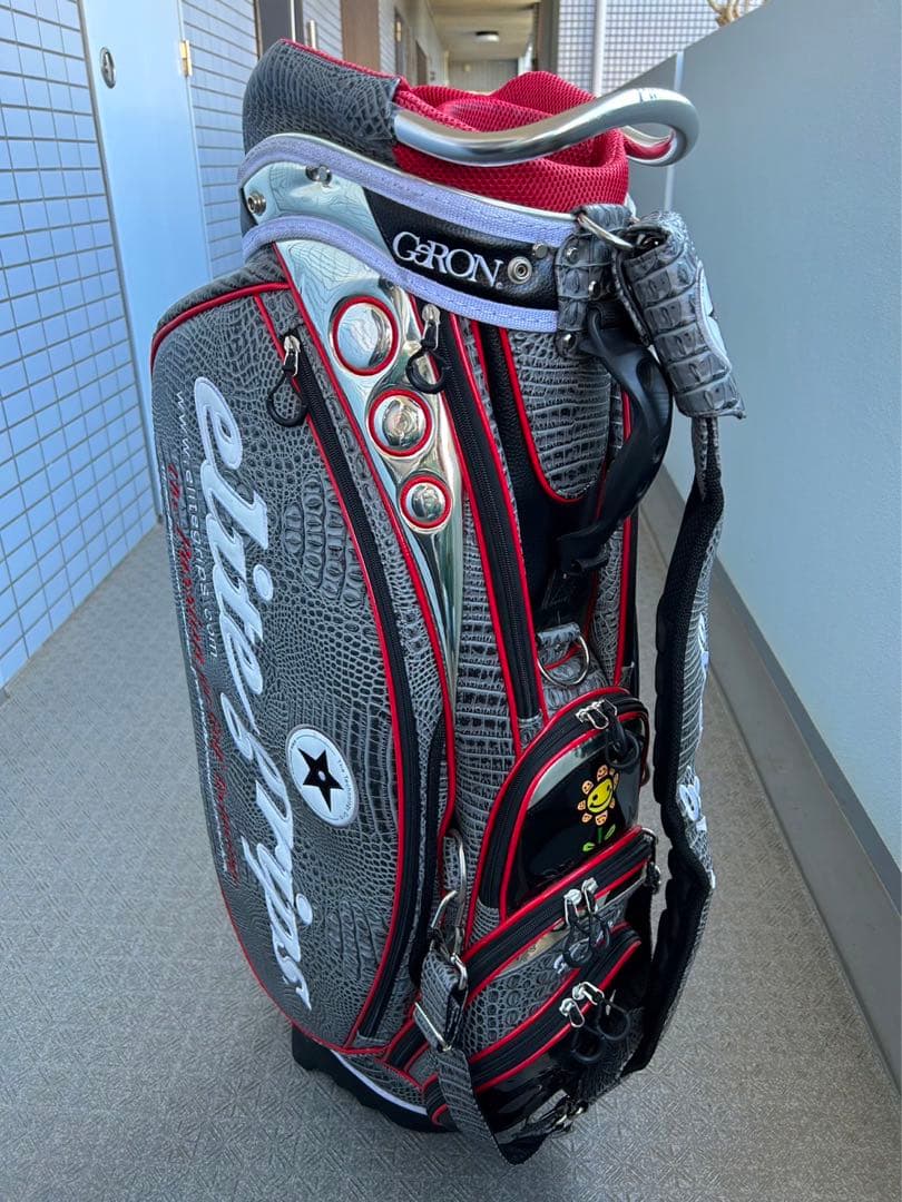 限定品】エリートグリップ キャディバッグ クロコダイル柄 9.5in2022年
