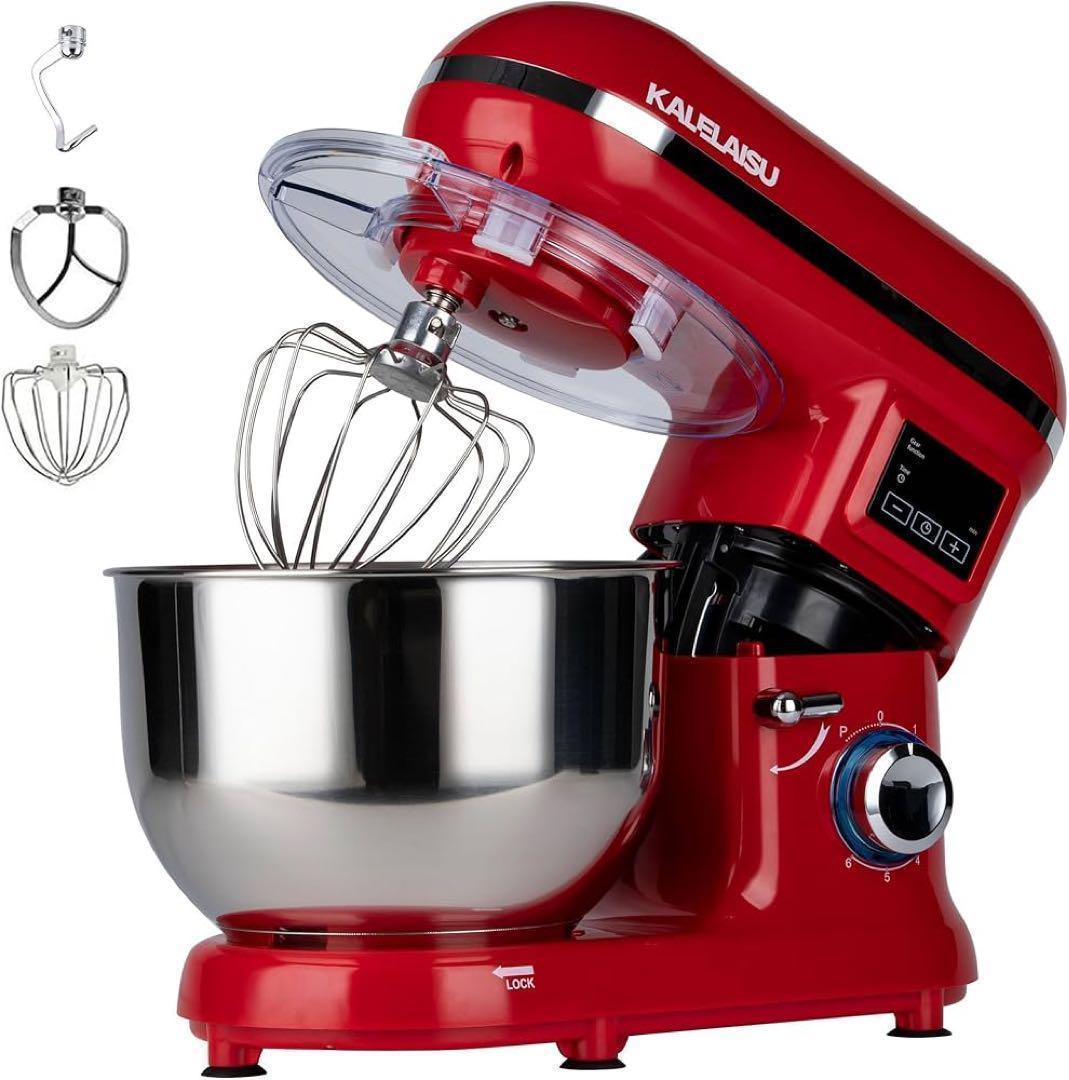 スタンドミキサー 5.5L大容量 3種類アタッチメント付き 七段階速度調節 Amazon | Kitchen in the box スタンドミキサー 5L大容量 3種類