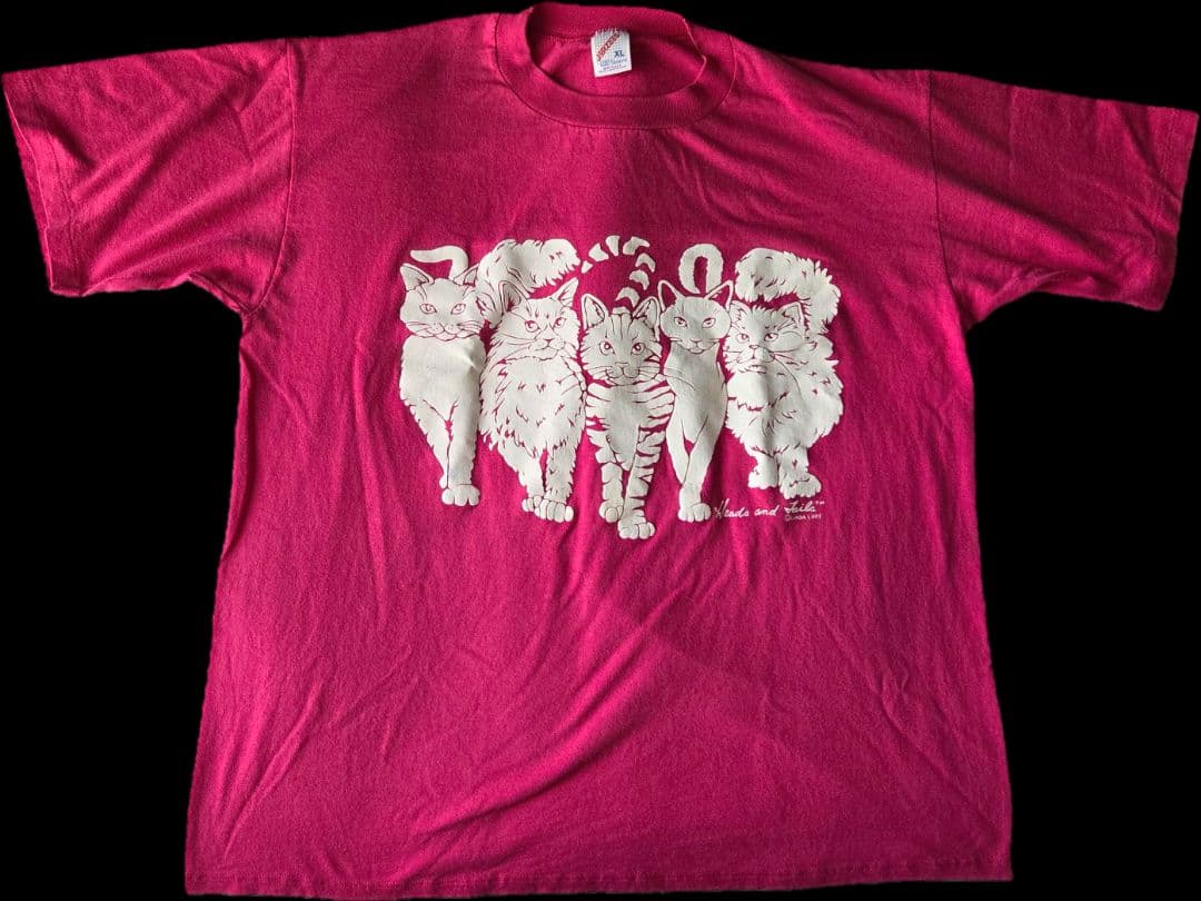 80s 90s LINDA LORI Tシャツ ヴィンテージ あいみょん 猫 - メルカリ