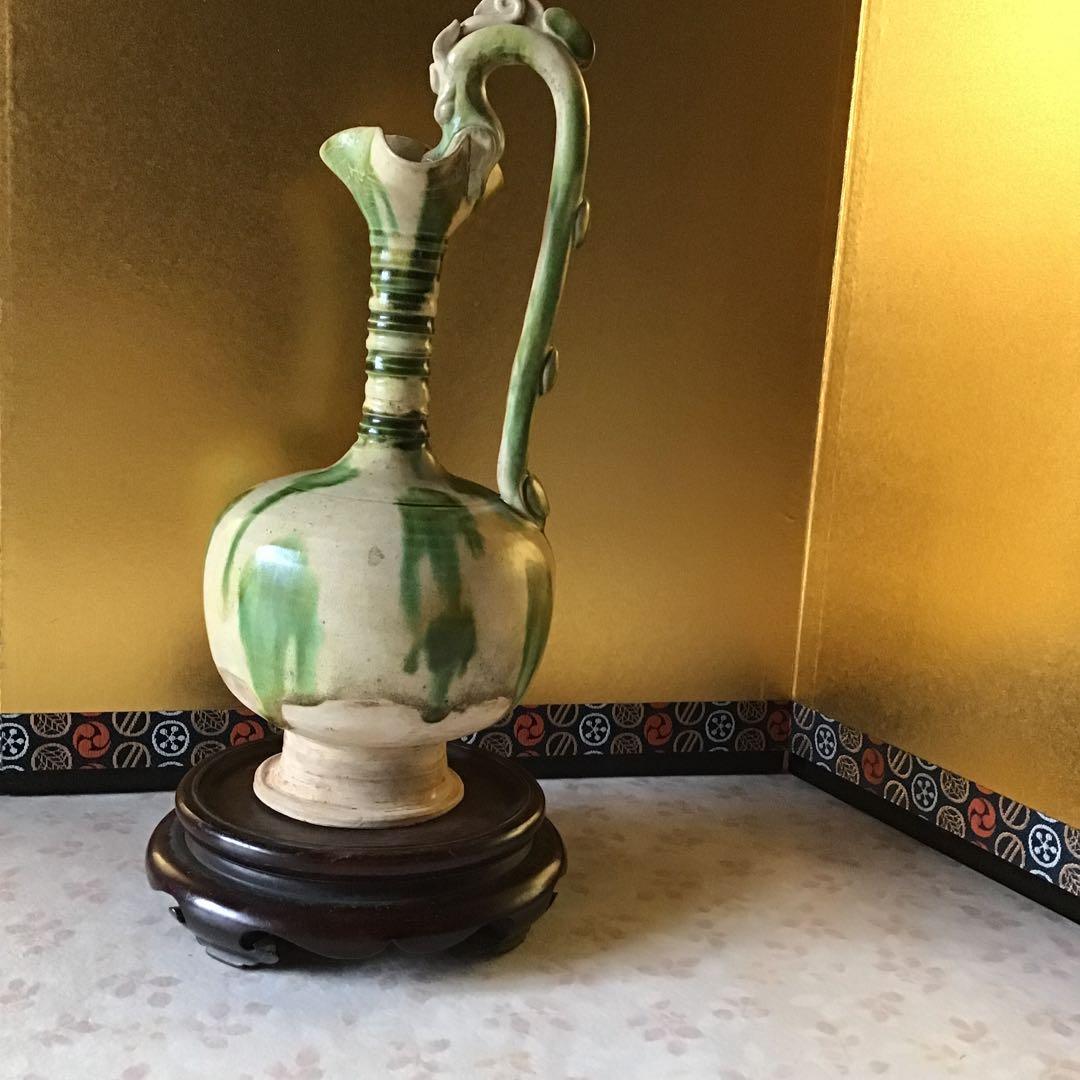 時代　唐綠黄秞竜耳瓶　中国 三彩龍耳瓶 | | 収蔵品詳細 | 作品を知る | 東京富士美術館（Tokyo