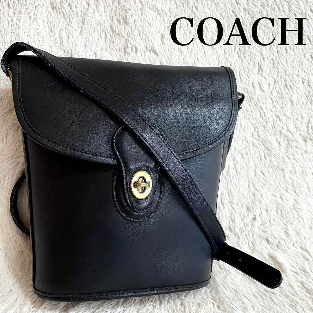 美品 オールドコーチ COACH ターンロック バケット ショルダーバッグ