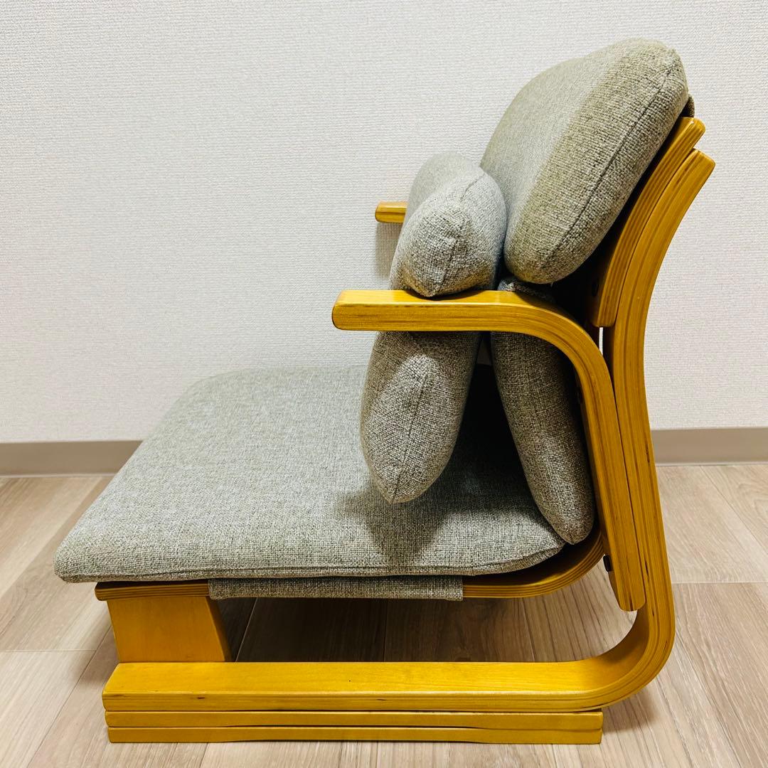 美品】 通販生活 楽座椅子 カタログハウス 座椅子 クッション