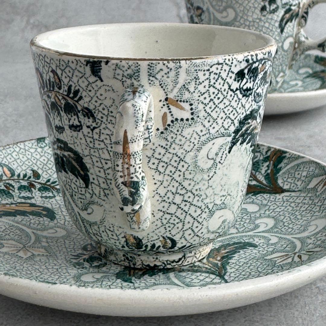 フランス アンティーク クレイユモントロー すずらん カップ&ソーサー