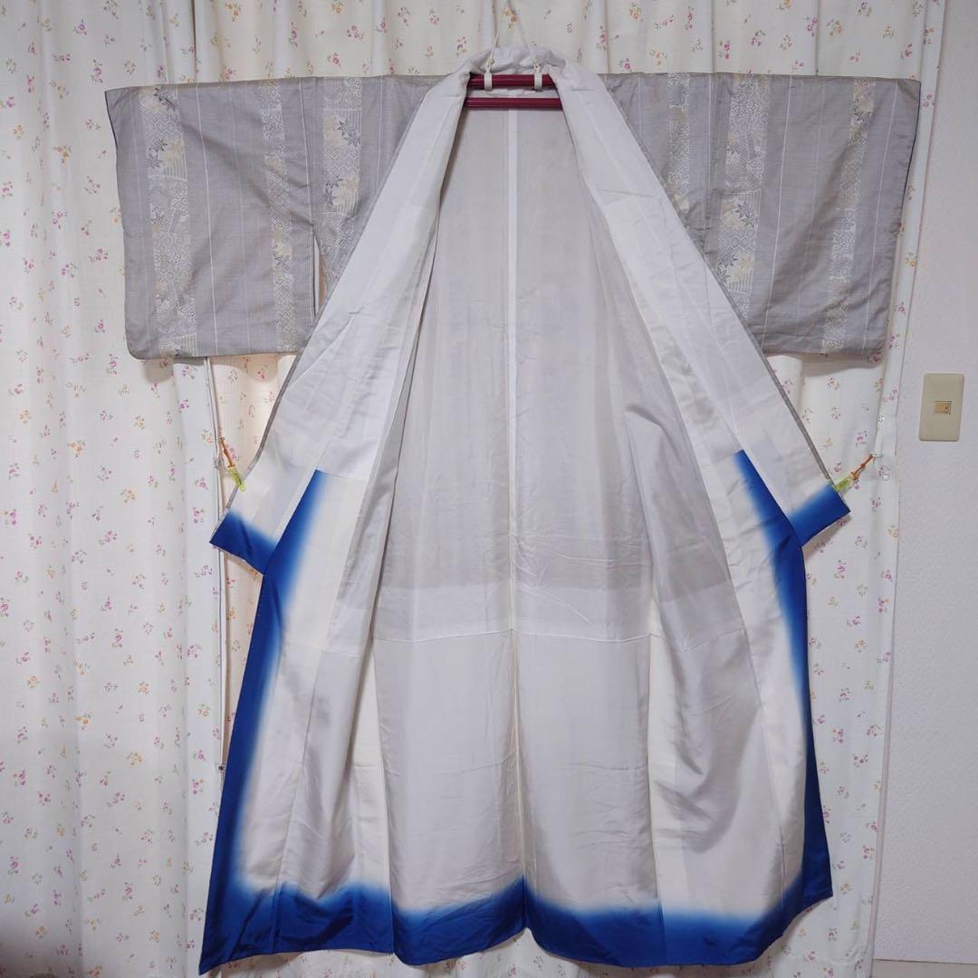 フ 正絹 大島紬 小紋 フルセット 白紬 カジュアル 【ミト】 - メルカリ