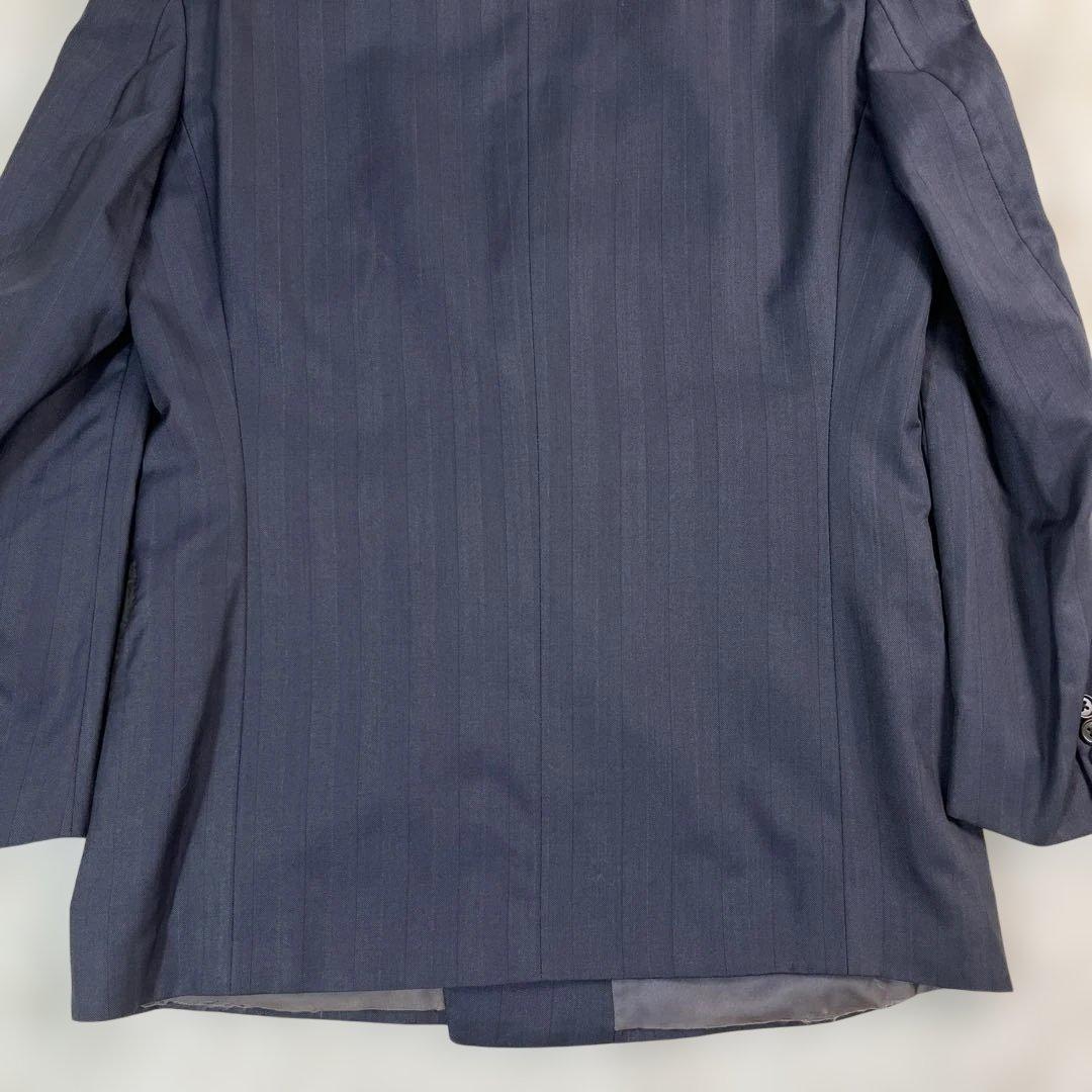 エルメネジルドゼニア ダブルスーツ ブラック系 シャドーストライプ