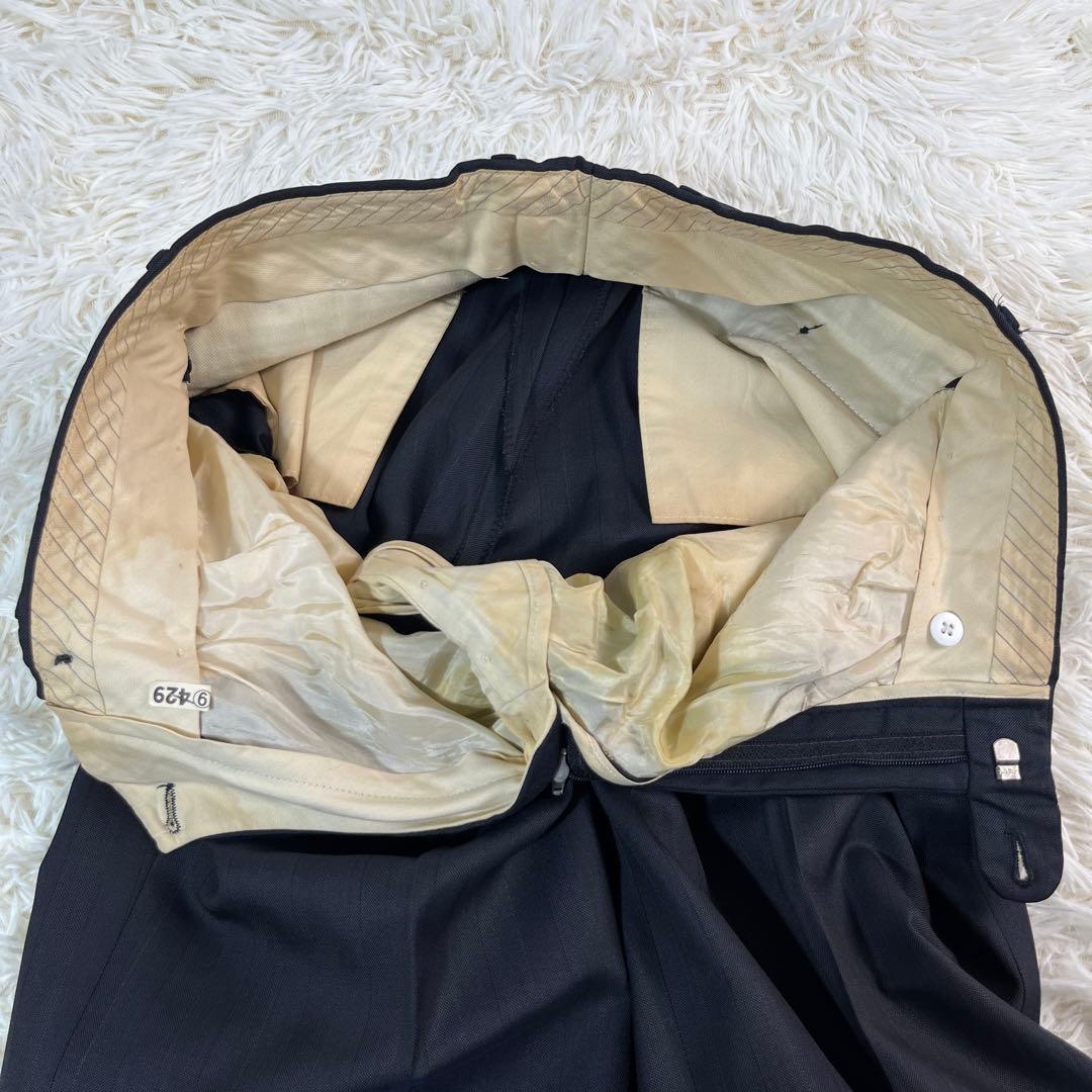 エルメネジルドゼニア ダブルスーツ ブラック系 シャドーストライプ