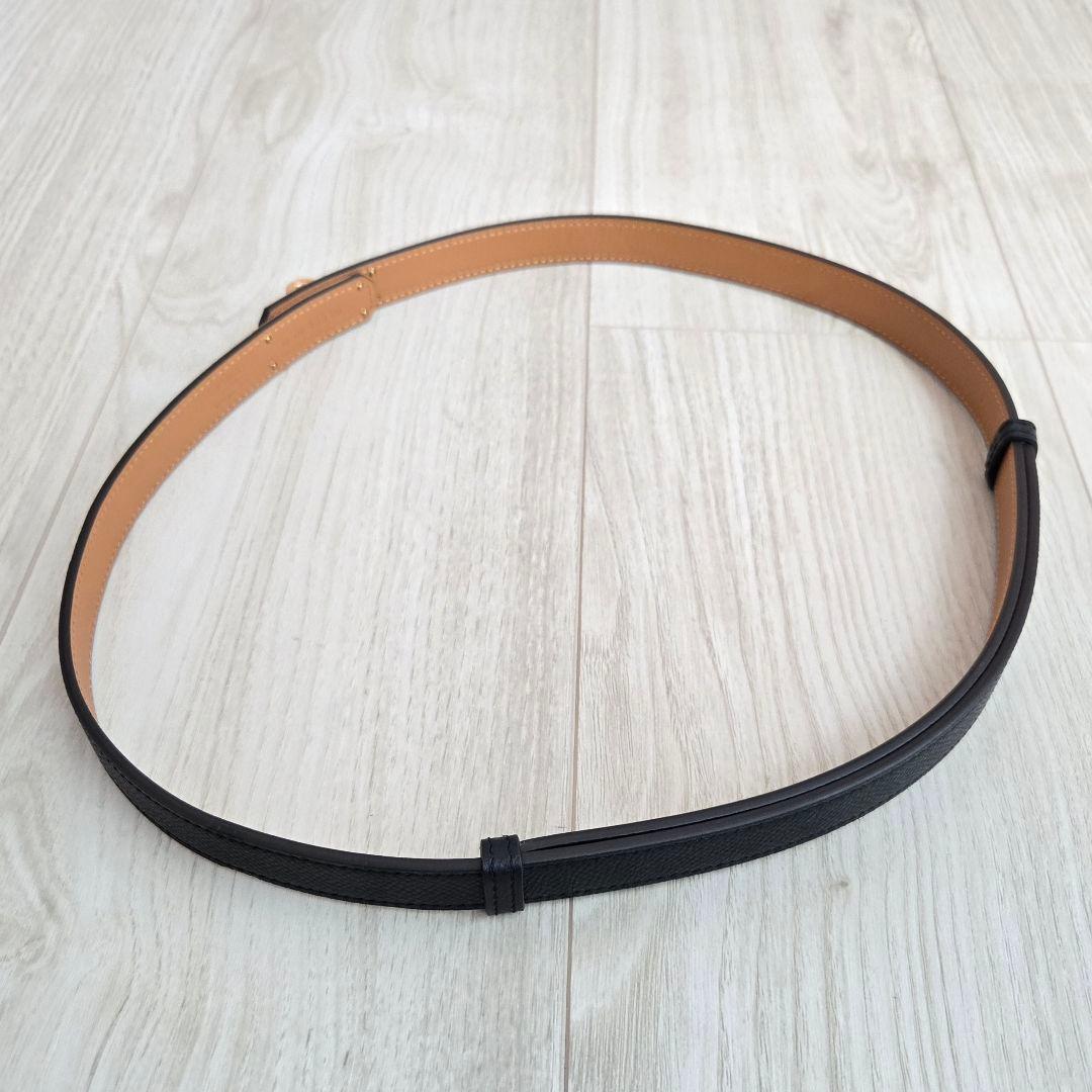 エルメス ベルト《ケリー》18 ブラック ゴールド金具【未使用】W刻印