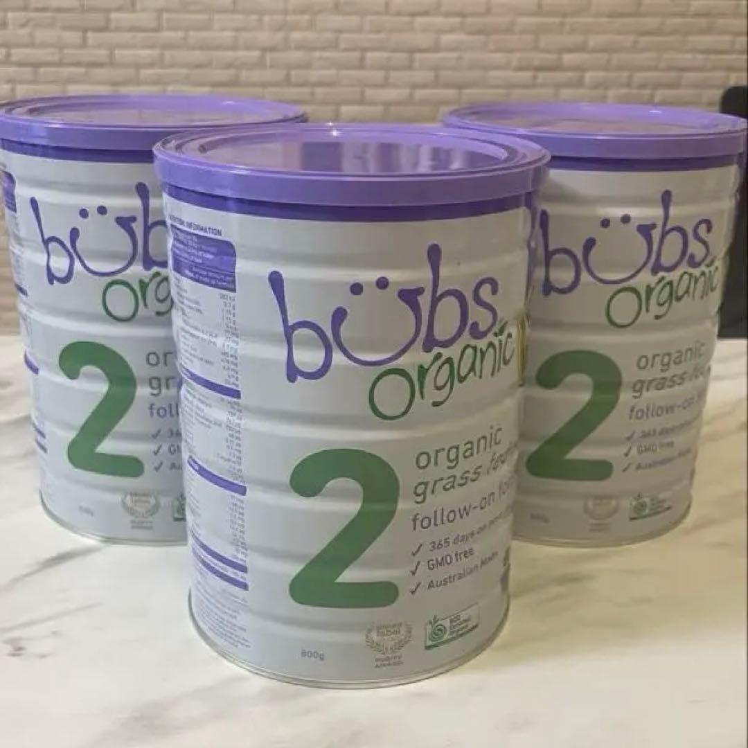 【bubs organic】3缶セット 粉ミルク ステップ2 6-12ヶ月用 楽天市場】Bubs（バブズ）オーガニック Organic 粉ミルク ステップ3（1