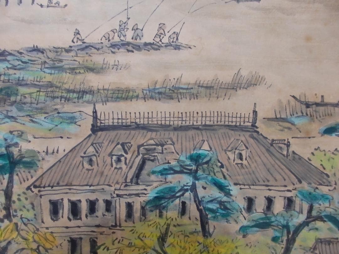 逸品 高橋五仙子『白山灘』明治大正昭和初期を描く新潟の風景画