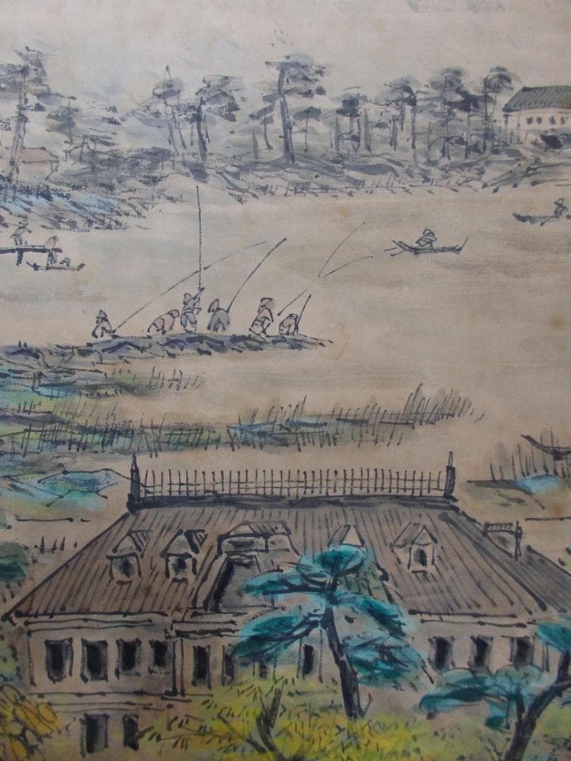 逸品 高橋五仙子『白山灘』明治大正昭和初期を描く新潟の風景画