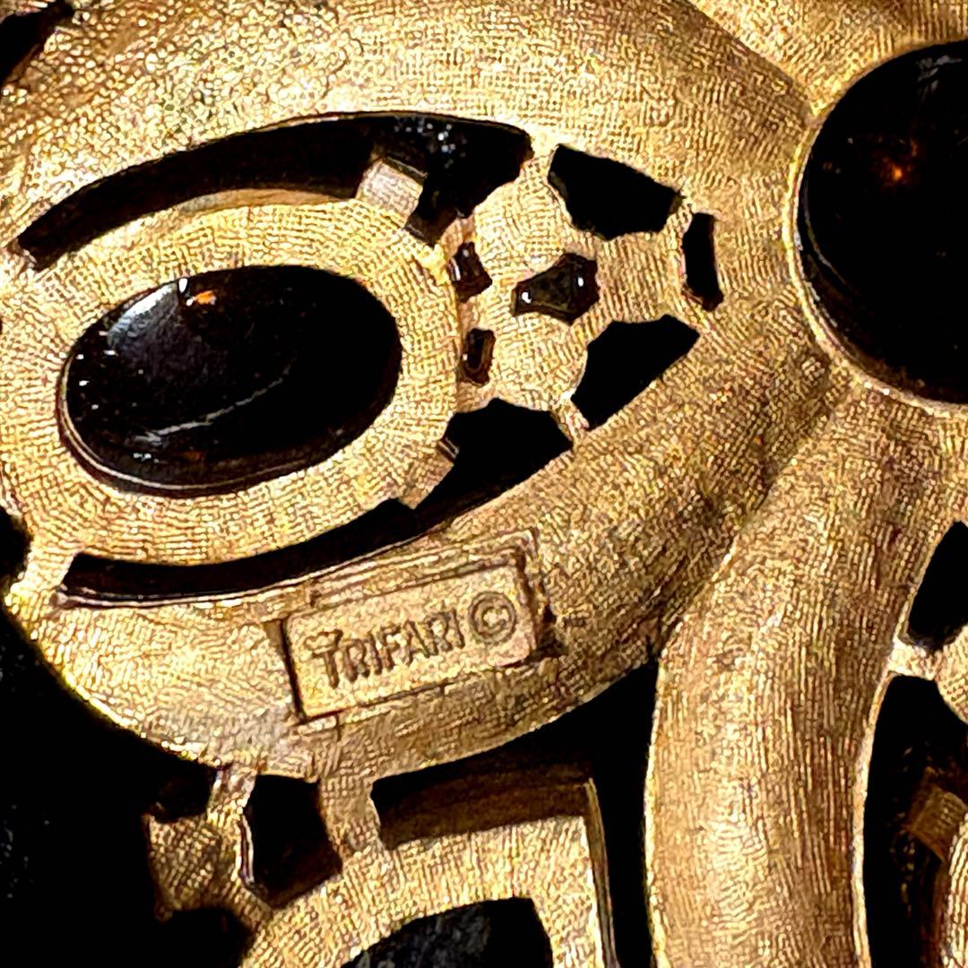 50s.60s】TRIFARI トリファリ ヴィンテージ ブローチ