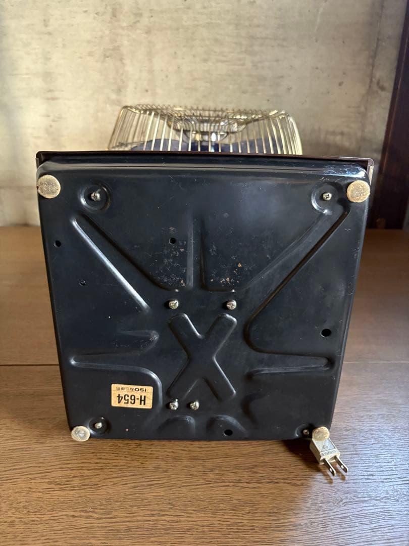 当時物日立 H-654 扇風機 元箱付き 昭和 レトロ HITACHI