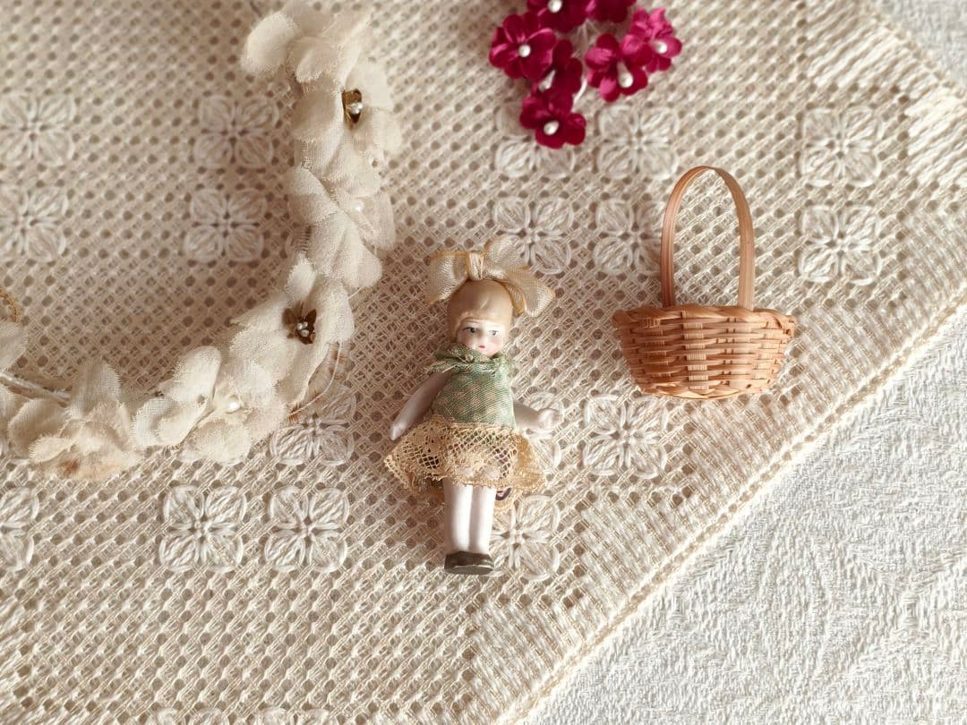 antique doll ୨୧ ジャーマン ビスクドール 可愛い 赤ちゃん - メルカリ