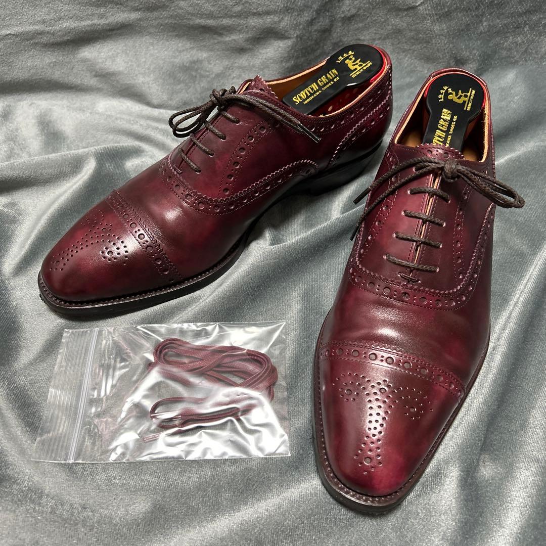 モデナ）スコッチグレイン セミブローグ 970 24.0㎝/E ボルドー - メルカリ