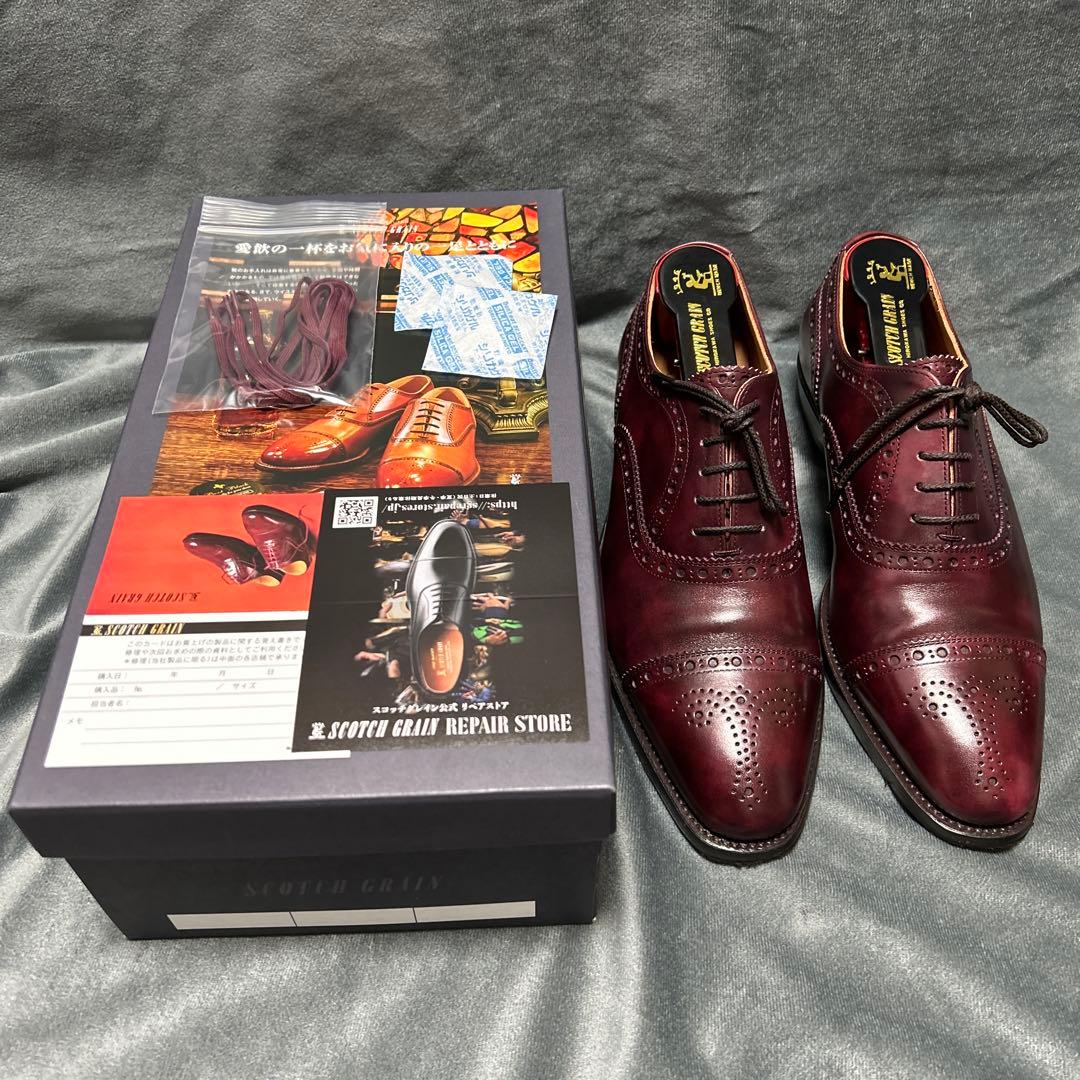 モデナ）スコッチグレイン セミブローグ 970 24.0㎝/E ボルドー - メルカリ