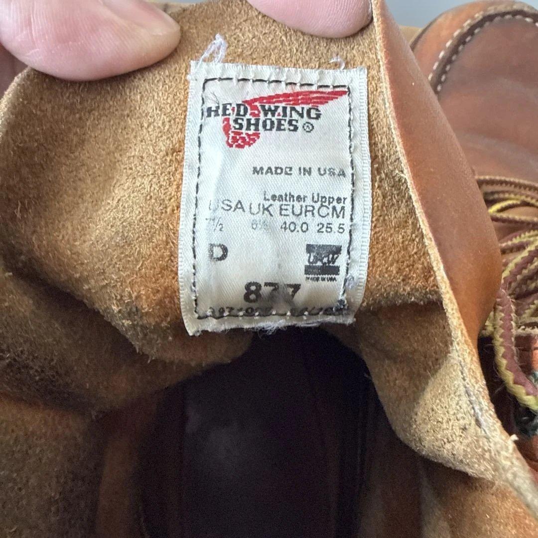 レッドウィング アイリッシュセッター10ホール 877 7D25.5cm - メルカリ