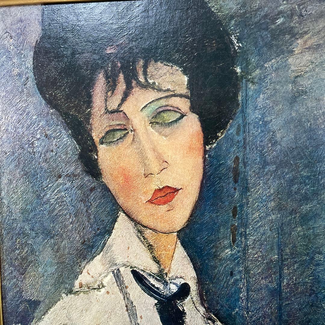 モディリアーニ 黒いネクタイの女」複製画 - メルカリ