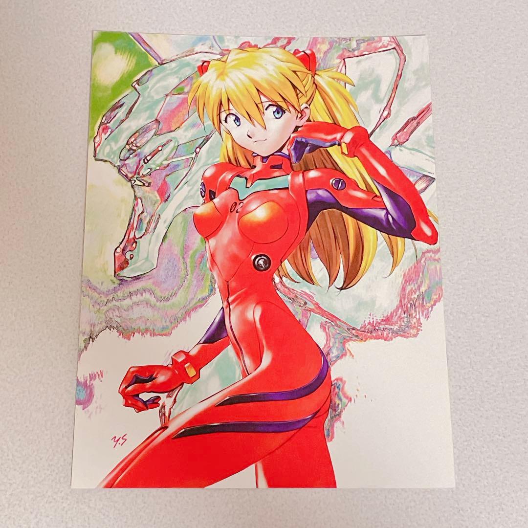 エヴァンゲリオン 貞本義行 描き下ろし 限定 ポストカード アスカ t