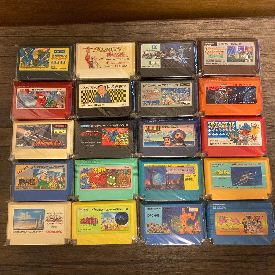 ファミコン ソフト カセット 20本セット ① - メルカリ