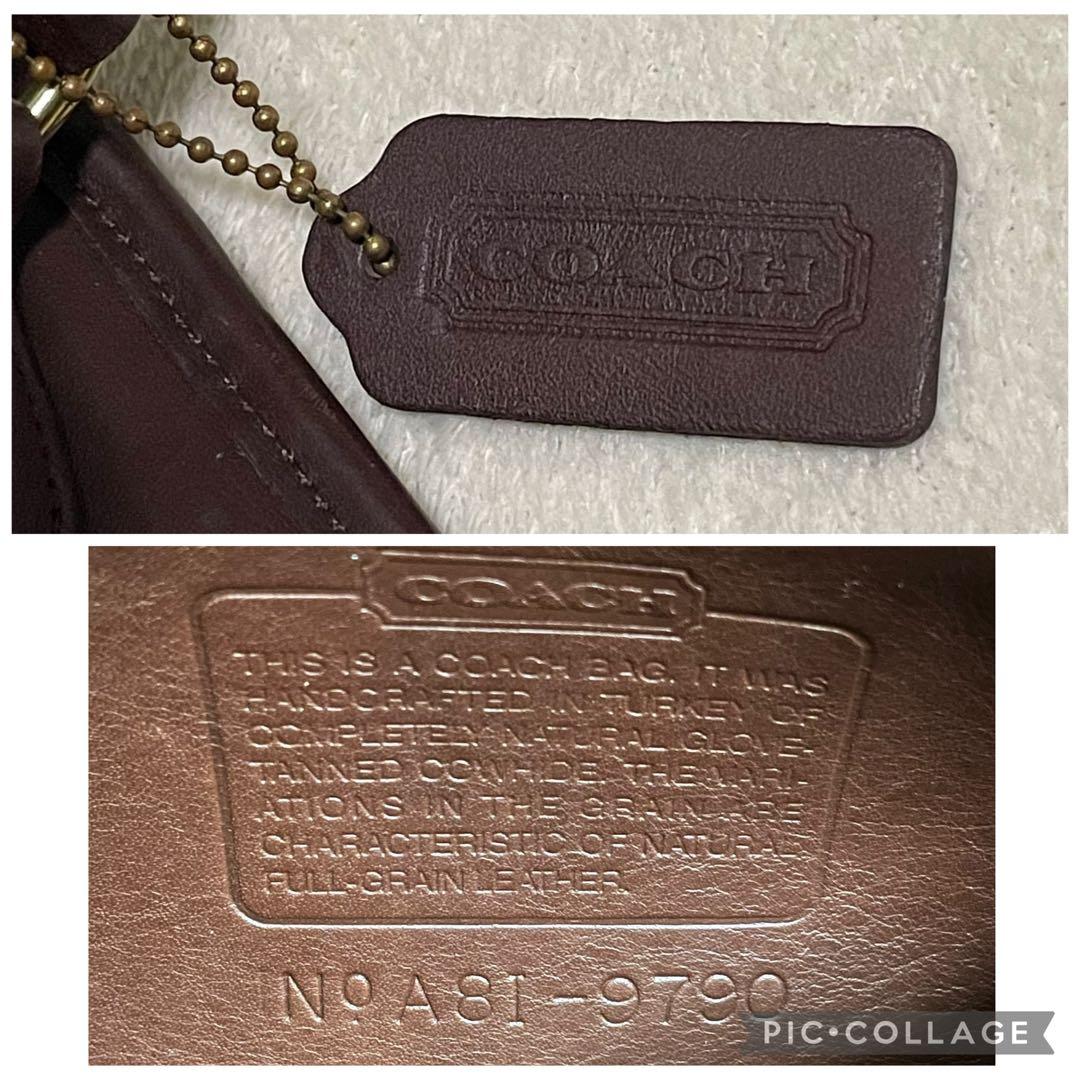 極美品】 オールドコーチ シティバッグ ショルダー ターンロック