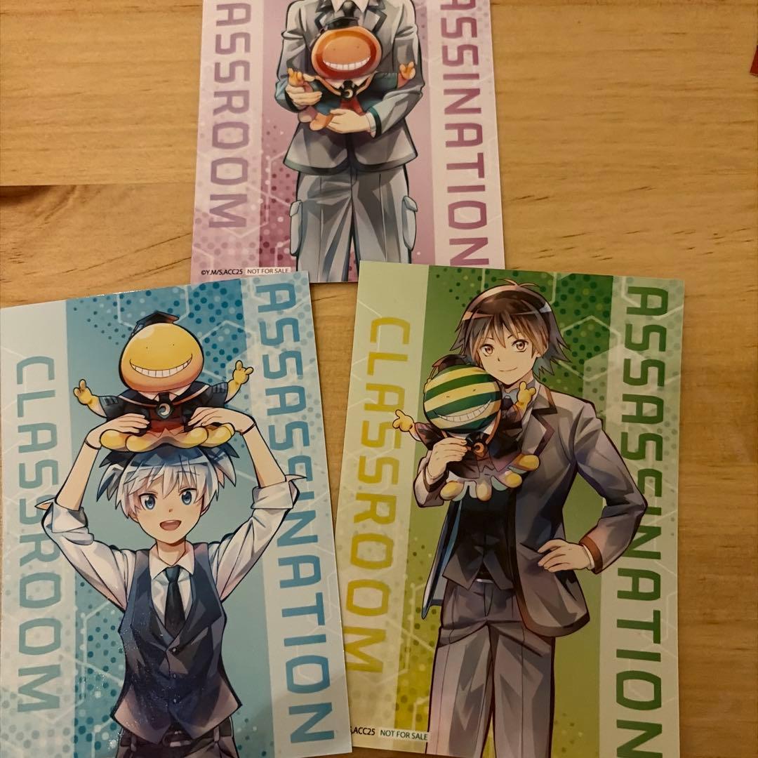 暗殺教室 ジャンプフェスタ THEキャラ 特典ブロマイド3マイセット