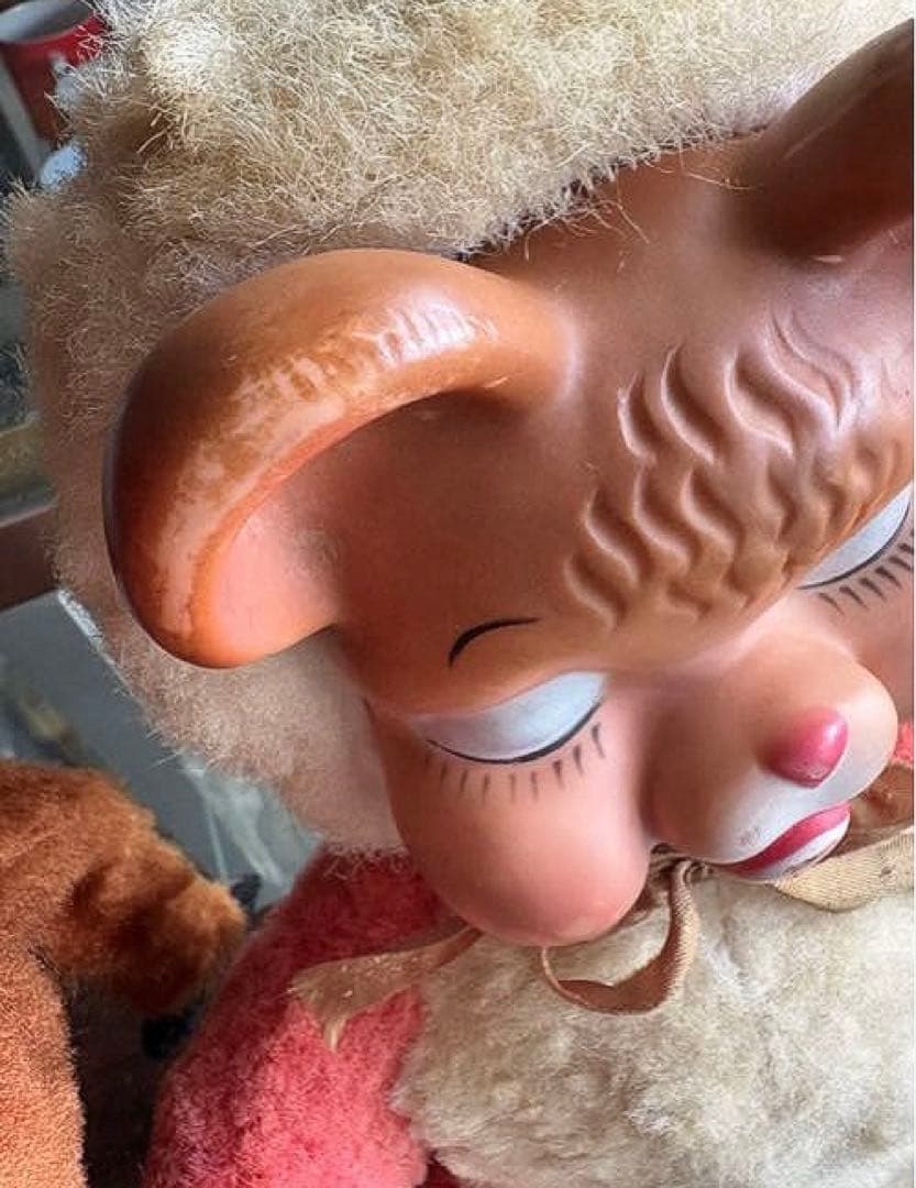 ビンテージ ラバーフェイスドール ベア 泣き顔