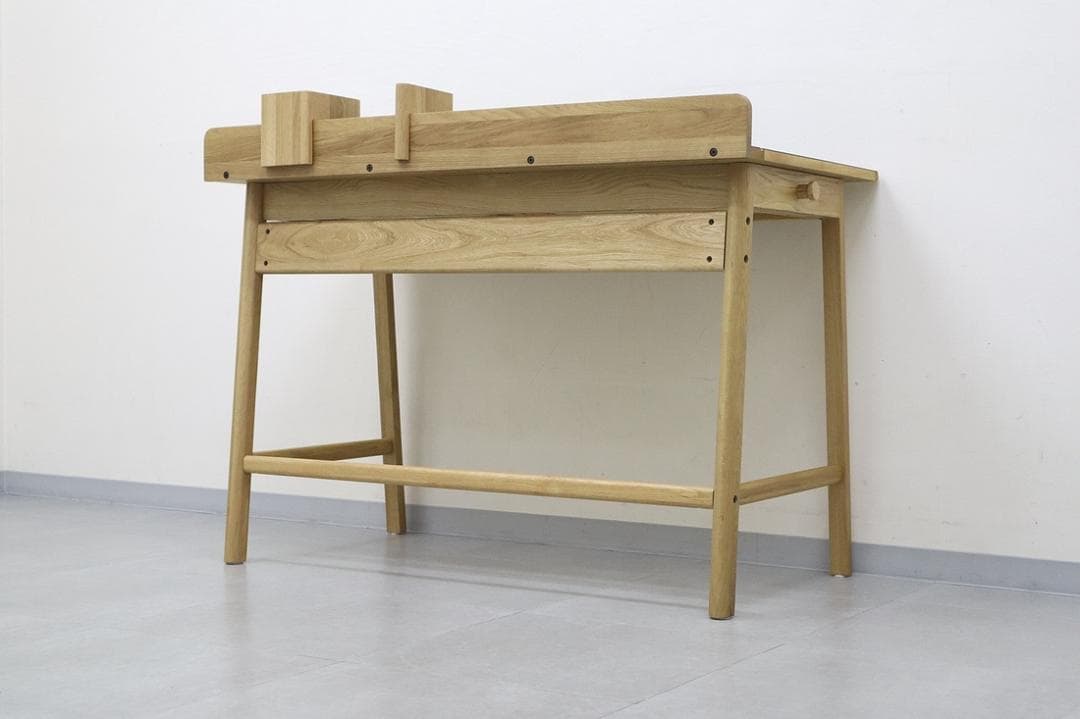 極美品 アクタス THEO デスク リノリウム オーク材 ワークデスク 学習