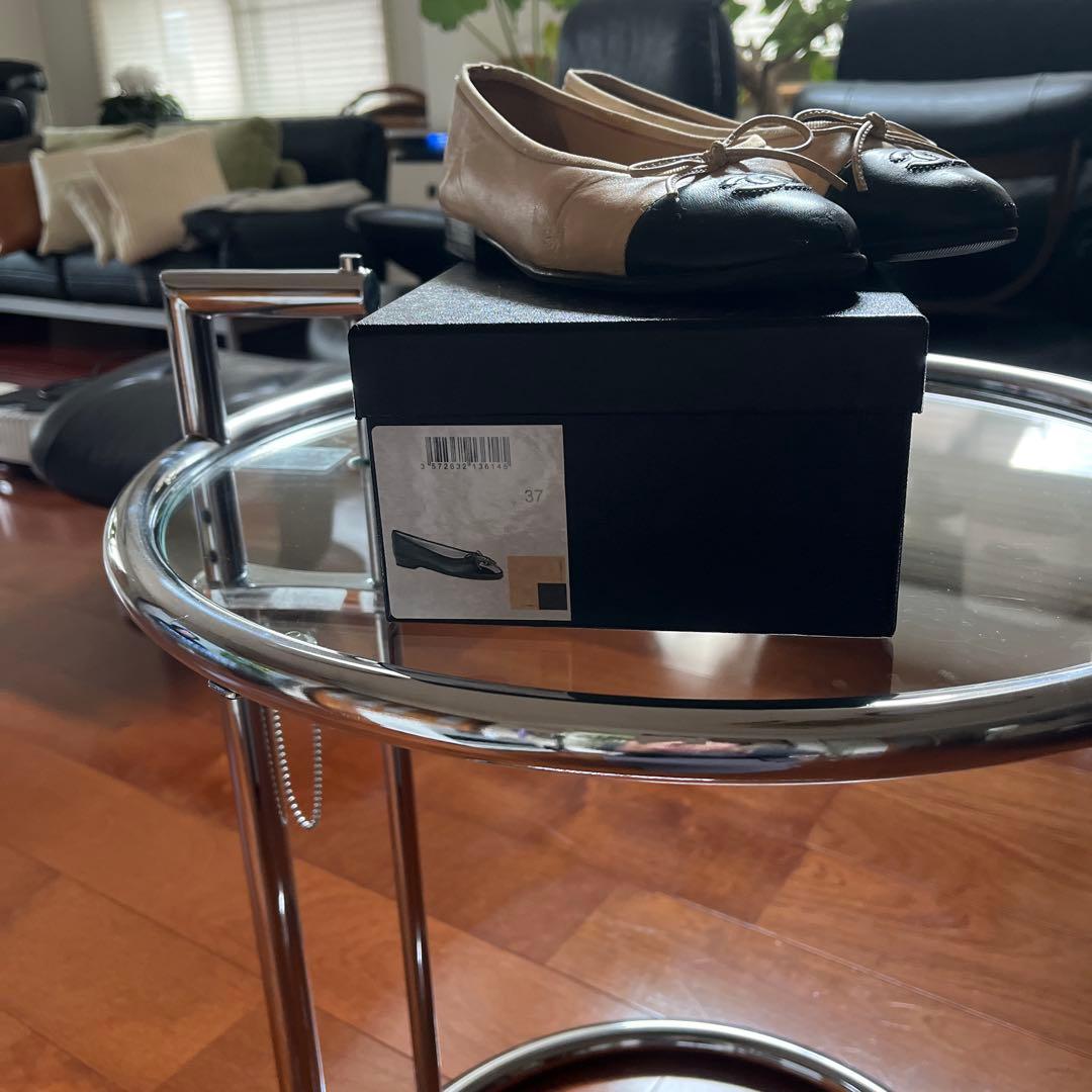 CHANEL バレエシューズ ベージュ/ブラック