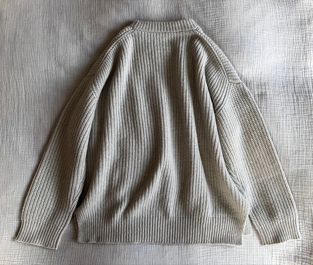 トゥジューTOUJOURS カシミアクルーネックニットプルオーバー