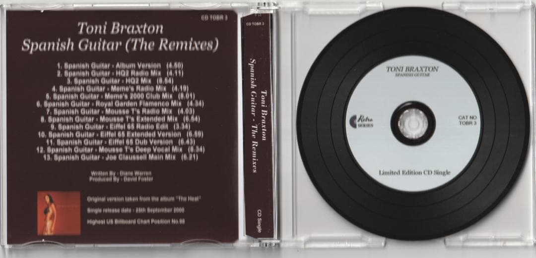 Toni Braxton - Spanish Guitar リミックス集 CD