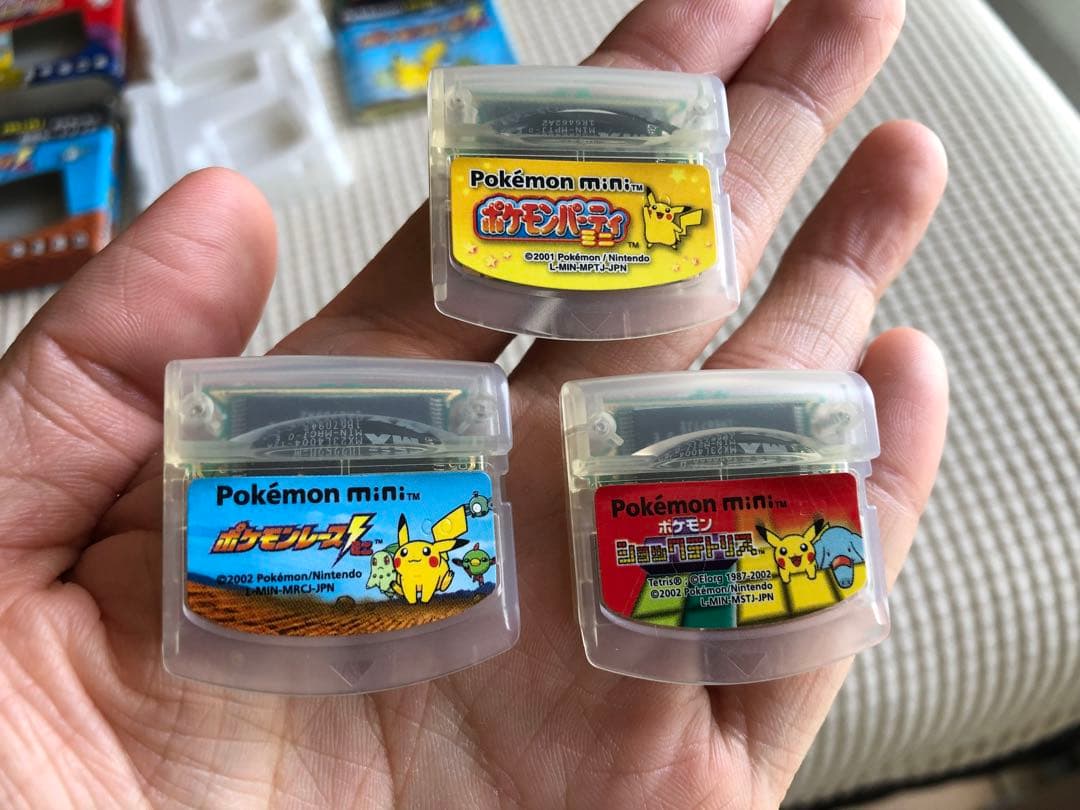 動作確認済み】pokemon miniポケモンミニ本体ウパーブルー＋ソフト3本