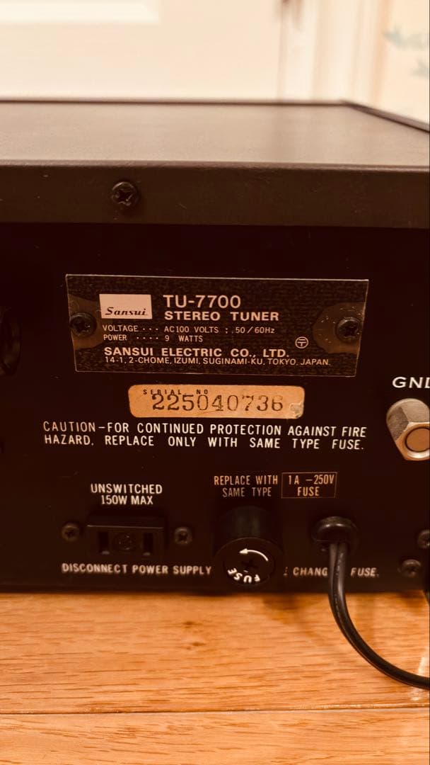 価格応相談☆SANSUI TU-7700 チューナー