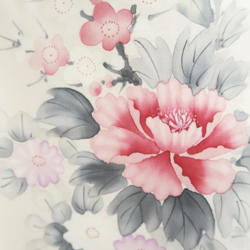 ME161 付下げ 身丈165cm トールサイズ 牡丹 - メルカリ