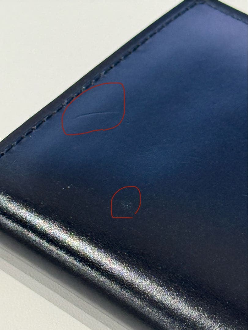 u*6様 土屋鞄 コードバン 名刺入れ ネイビー