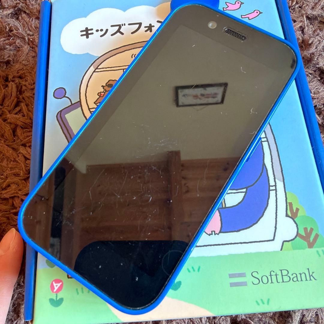 SoftBank キッズフォン3 青色 本体 - メルカリ