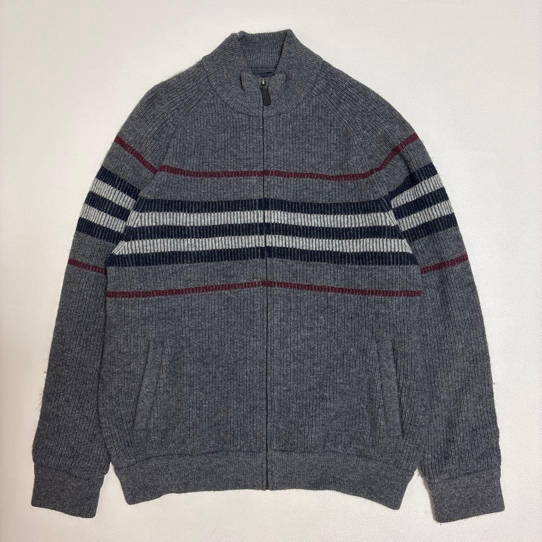BURBERRY LONDON ウール アルパカ ドライバーズニット HIGHLAND WOOL ALPACA DRIVERS KNIT - WUNDER