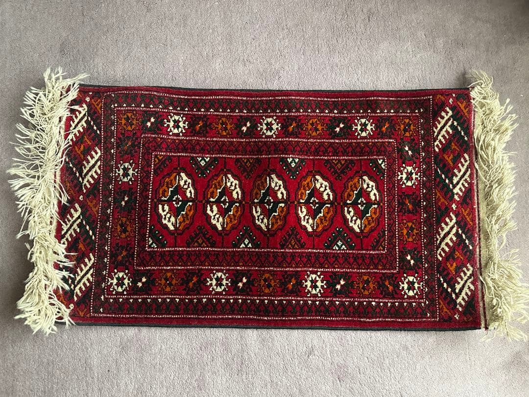 ブハラ絨毯 アンティーク ウズベキスタン ラグ - メルカリ