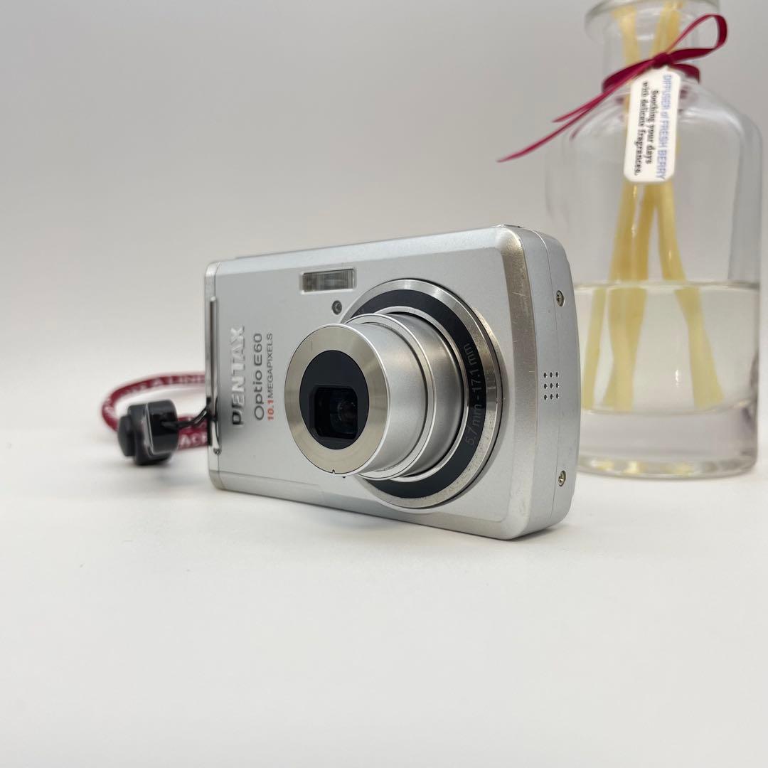 動作確認済✨PENTAX Optio E60✨スマホ転送OK 単三電池 可愛い